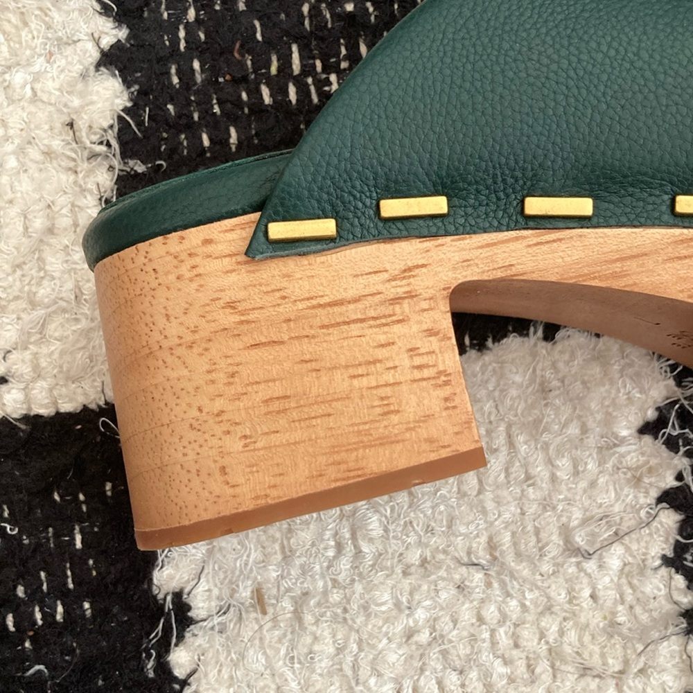 Charlotte Stone Stacey Clogs in Emerald Green Never Worn size 7 - Picture 6 of 8